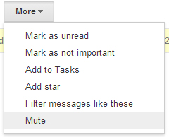 Gmail mute