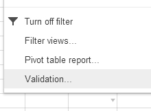 Data validation Google Sheets thumb